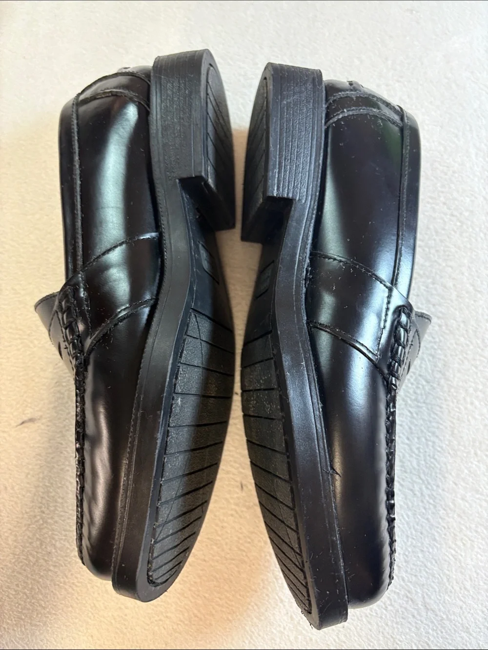 Nunn Bush Black Leather Penny Loafers